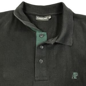 AUDEMARS PIGUET Le Brassus Polo Shirt Men XXL Black Embroidery Golf Timeless